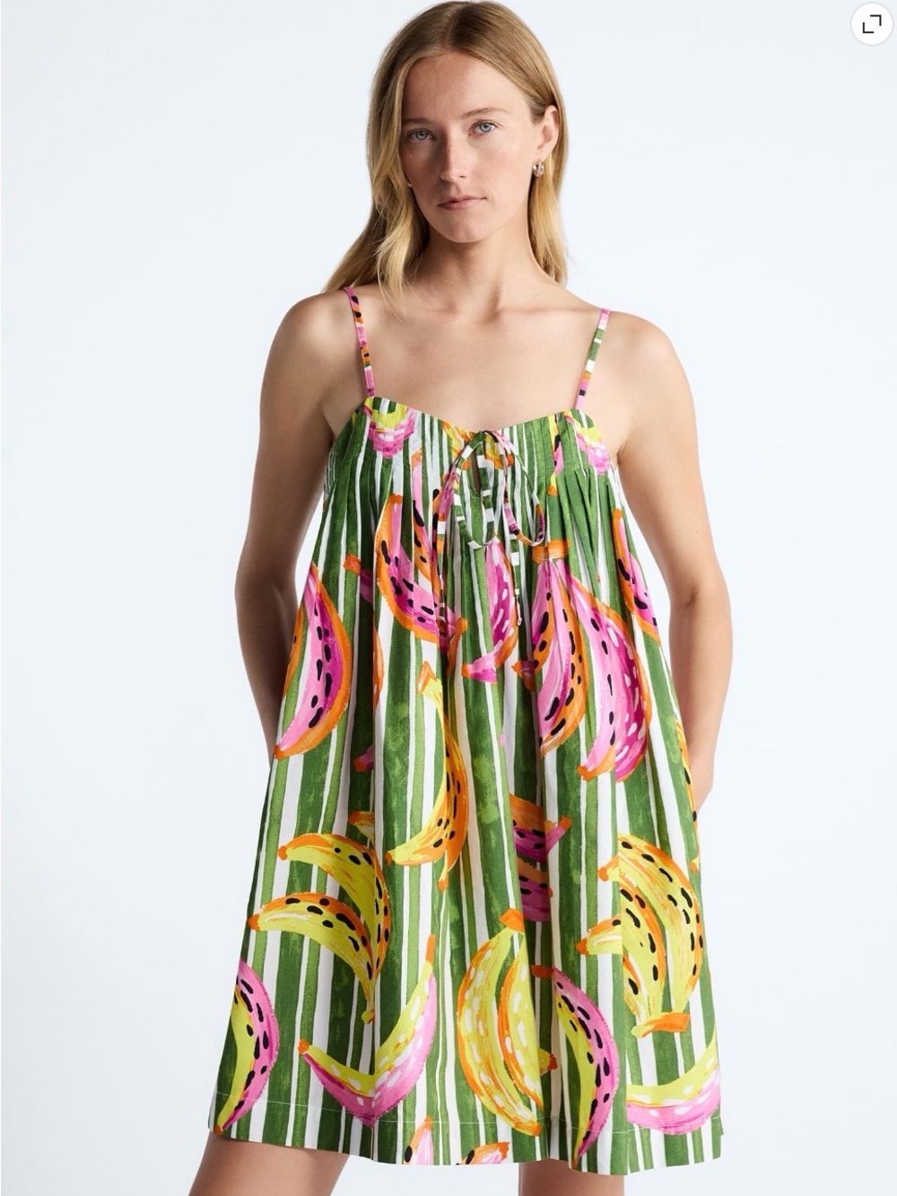 Free Assembly Women’s Cotton Pintuck Mini Dress